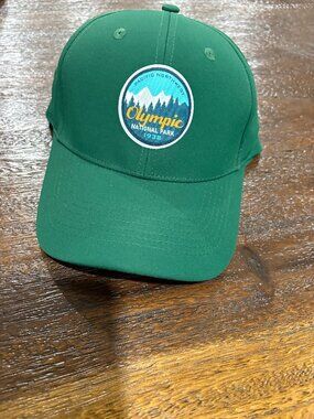 Olympic National Park 1938 Pacific Northwest Green Baseball Hat Cap Adjustable